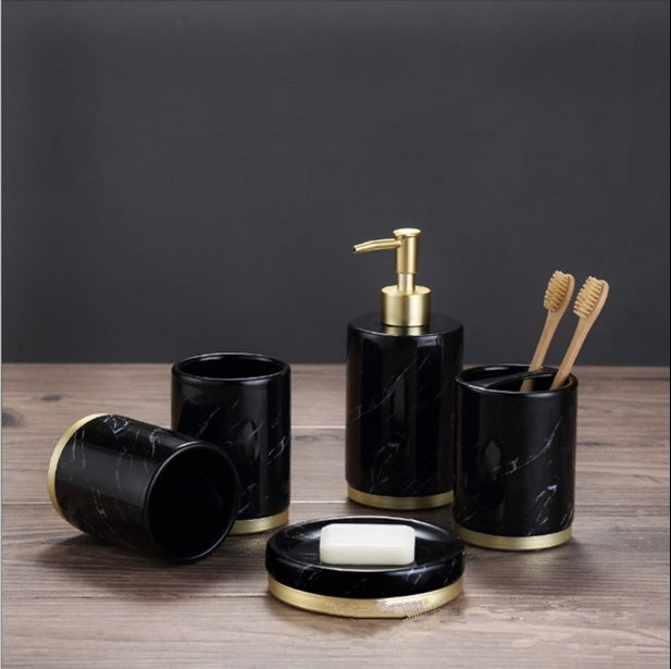 The Kindra Ceramic Bathroom Accessories Set